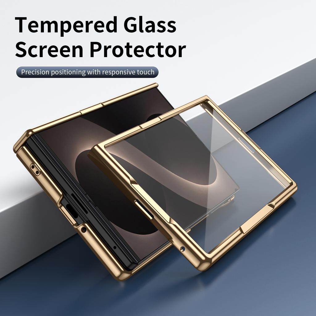 Meilleur Étui Charnière Plaqué Protecteur pour Samsung Galaxy Z Fold 8 Ultra 5G Fold8 Fold7 Fold6 Fold5 Fold 7 6 5 4 3 Fold4 Fold3