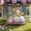B-Bee And P-Puppycat Cushion Cover Home & Car Dual-Scene Pillow Cover: Reversible for Premium Comfort