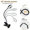 LED Eye-Protection Clip-On Desk and Bedside Lamp for Students
