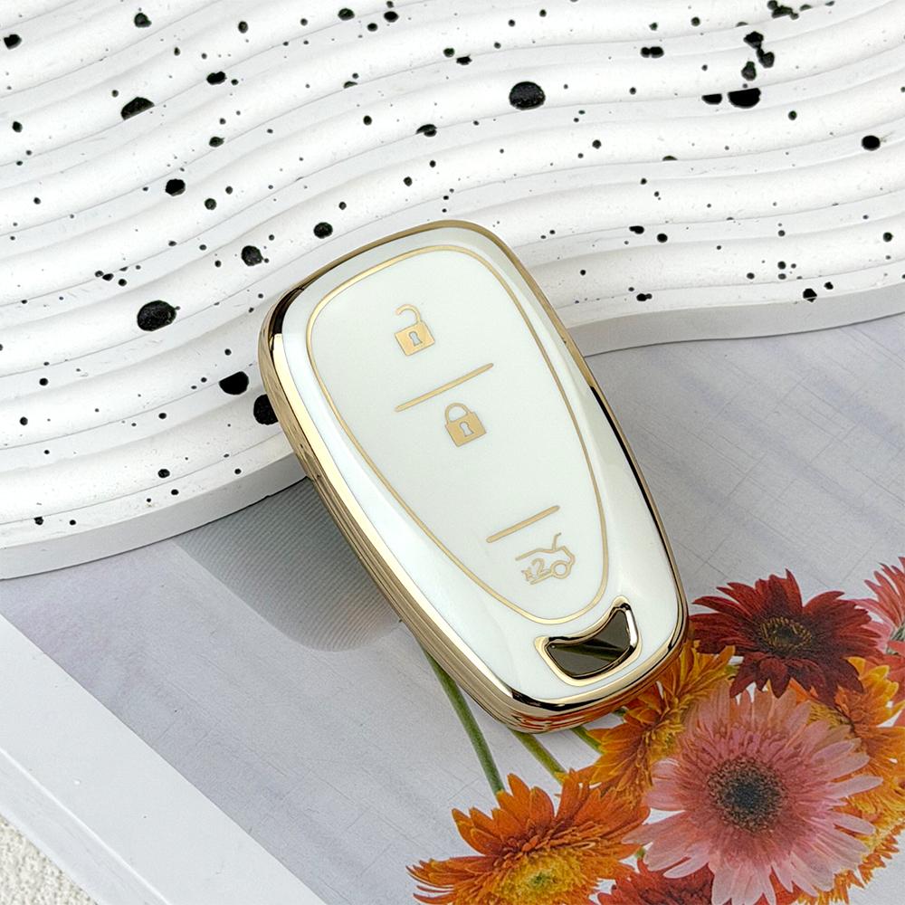 TPU Car Key Fob Cover Case for Chevrolet 2017-2019 Chevy Malibu Camaro Cruze Traverse Sonic Volt Bolt Equinox Spark Blazer Onix