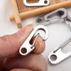 304 Stainless Steel Small Mini Carabiner Clip Spring Snap Hook Keychains for DIY Key Rings Camping Backpack Jewelry Accessories