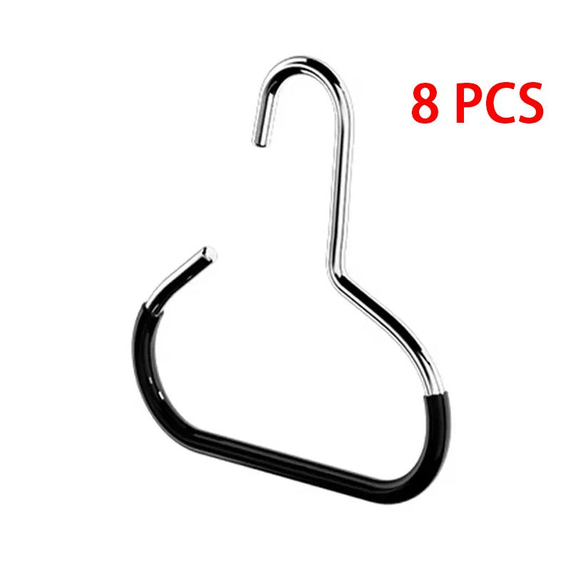 Manganese Steel Round Hook PVC Coated Rund Ring Hat Organizer Multi-Functional Clothes Hook for Baseball Caps Scarfs Belts