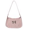 Crossborder Style Pu Mini Crescent Bag With Zipper Closure For Casual Travel