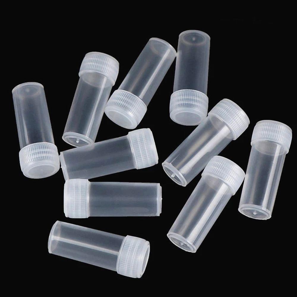Translucent Screw Cap Test Tubes Vials Powder Container Vials Storage Container Sample Bottle