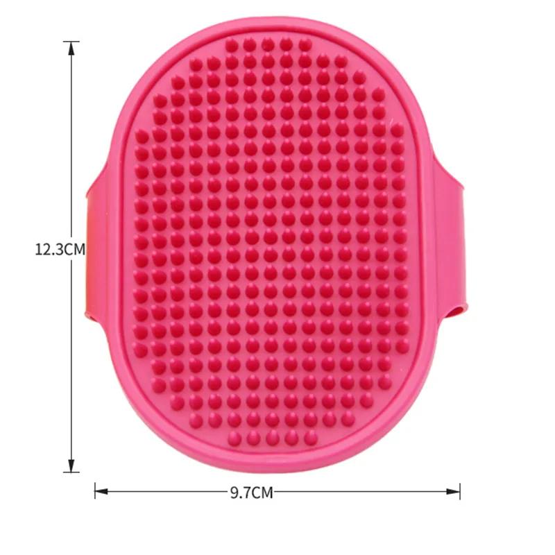 Dog Bath Comb Silicone SPA Pet Combs Shampoo Massage Brush Shower Hair Removal For Cleaning the Animals Bodies FMT2066