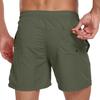 Men Drawstring Elastic Waist Lightweight Breathable Mesh Lined Quick Dry Swim Shorts Athletic Beach Swim Trunks with Pockets for Outdoor Sports