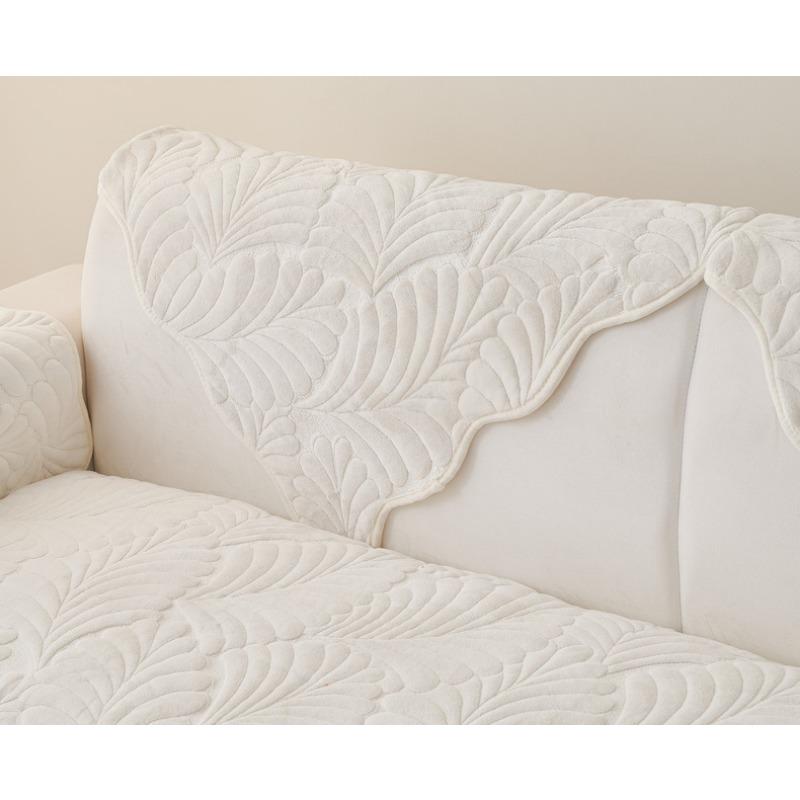 Autumn and Winter New Sofa Cushion Crystal Velvet Embroidered Sofa Cushion Winter Thickened Warm Modern Simple Non-slip Cushion