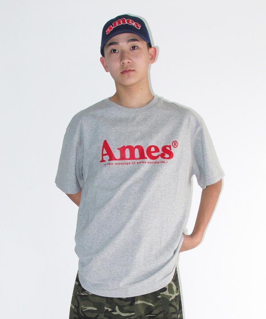AMES-WORLDWIDE Basic Logo Tee Gray