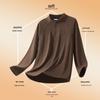 MARK FAIRWHALE Men's Thermal Mock Neck Long Sleeve T-Shirt
