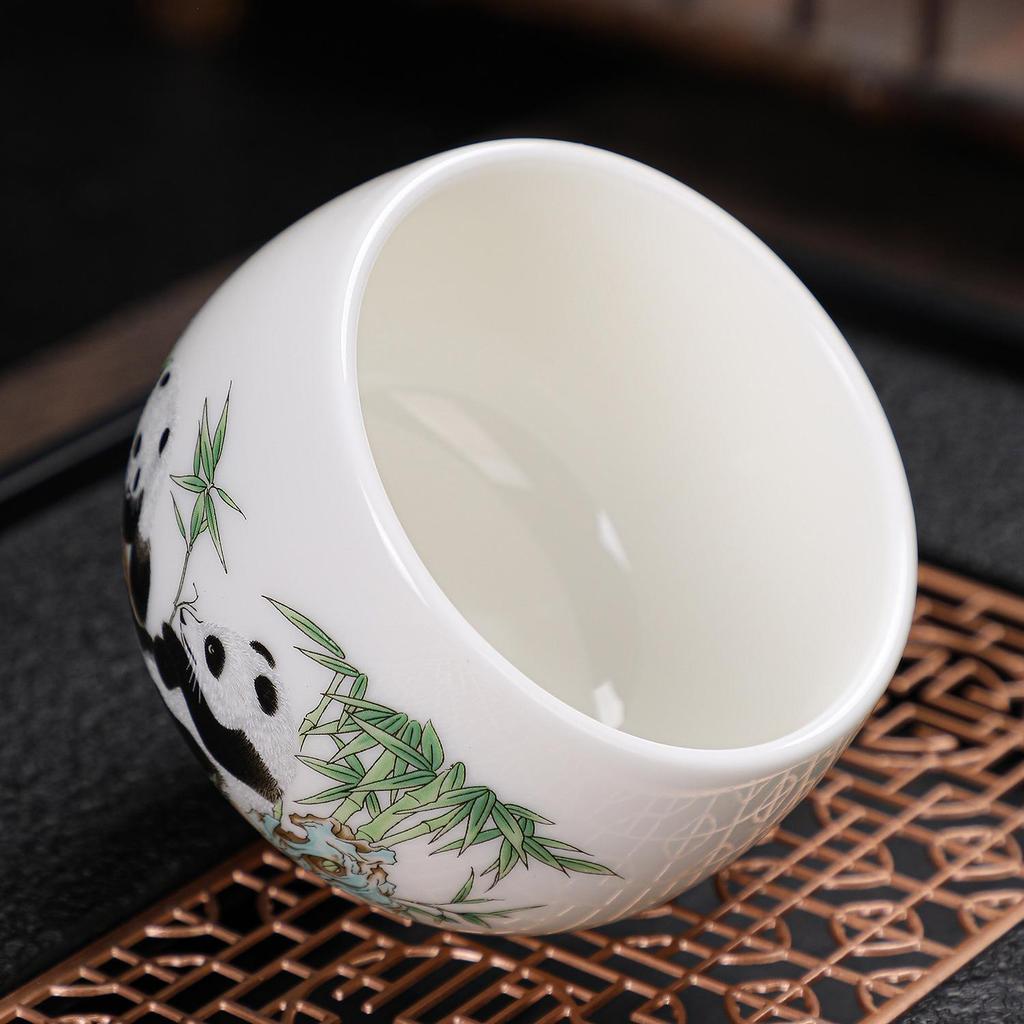 High-Grade White Porcelain Tea Tasting Cup Set with Gift Box - Business Souvenir