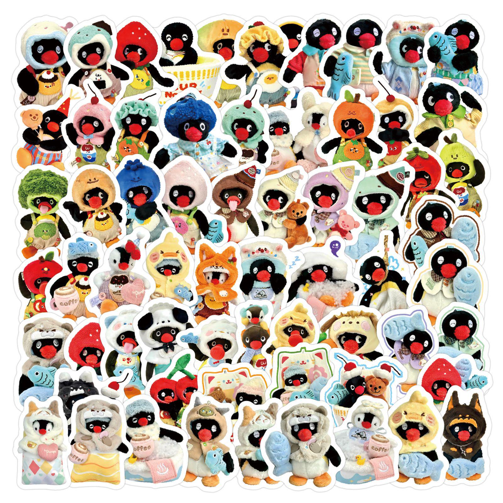 

Cute Pingu Penguin Waterproof Stickers – 100 PVC Cartoon Sheets for Planners, Scrapbooks, Luggage & Bottles