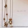 Vintage Flocked Teddy Bear Puppy Pendant Necklace - Elegant Sweater Chain for Women