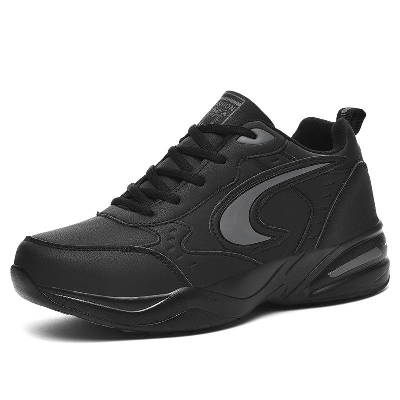 Scarpe calde in cotone velluto pelle, scarpe sportive nere invernali anti-freddo, antiscivolo e resistenti all'usura casual