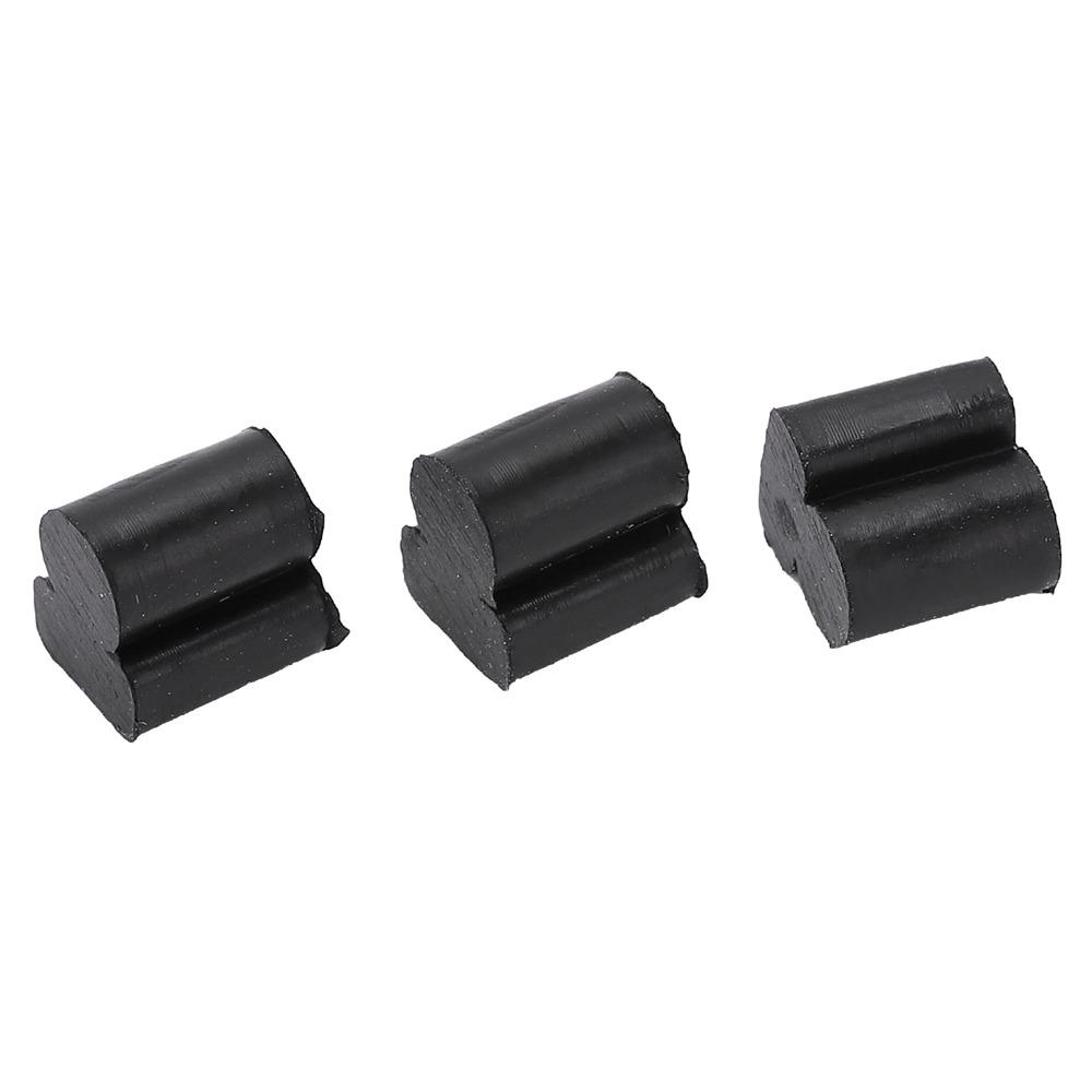 6PCS Black Color Instrument Accessory Kit Black Rubber Rotary Valve Pads Tuba Horn  For French Horn