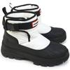 WFS2000NYR W Short Buckle Snow UK Size 6 Women's Boots, Lightweight, Water-Resistant, White/Black, (25.0cm)
