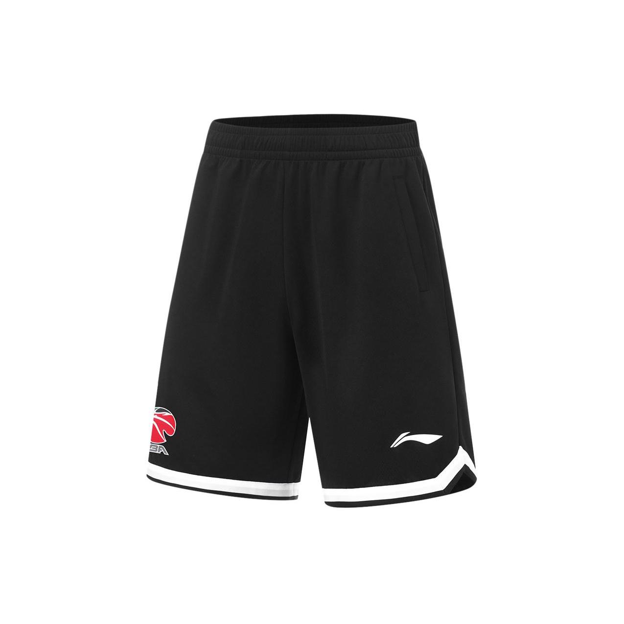 Li Ning Шорты повседневные Jimmy Butler Мужские Черный Стандартный Белый AAPU209-3 M