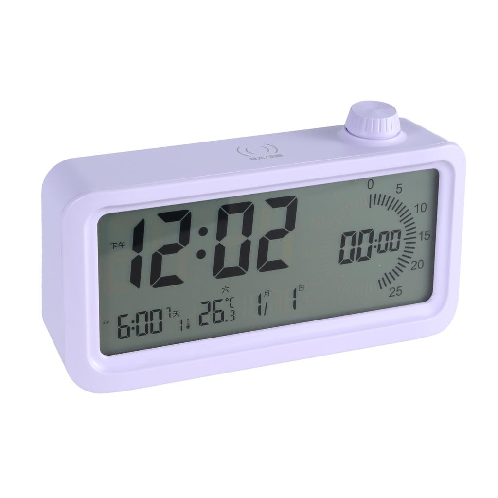 Visuele Timer Met Digitale Wekker 60 Minuten Aftellen Instelbare Helderheid Temperatuurweergave Voor Studie Keuken