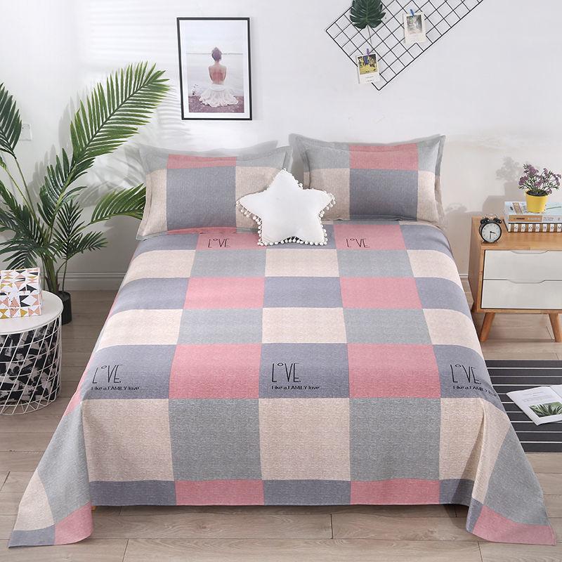 Flat Sheets Thicken Washable Household Household Breathable Comfortable Bedding Luxury Bed Cover Bedroom King Queen Size Home