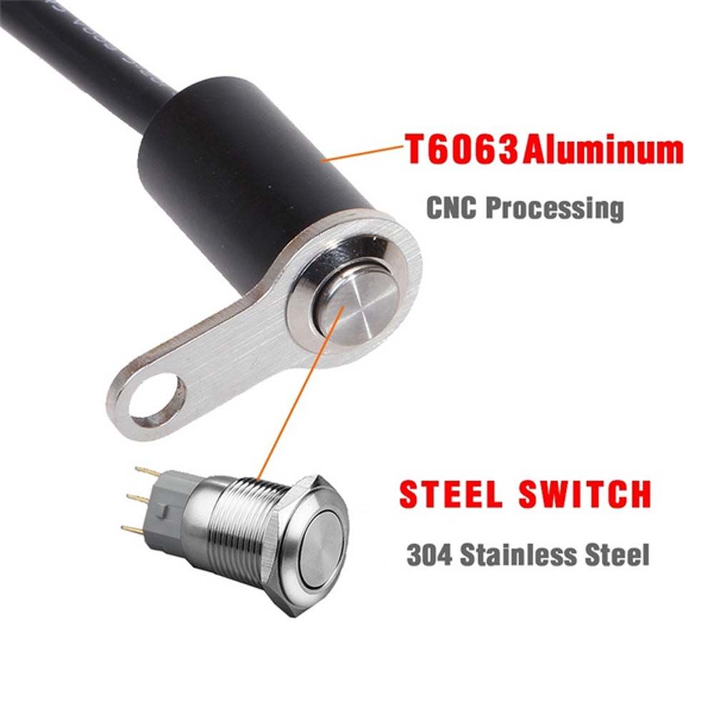 Motorbike Handlebar Mount Push Button Motorcycle LED Light Switch Push Button Fog Light switch