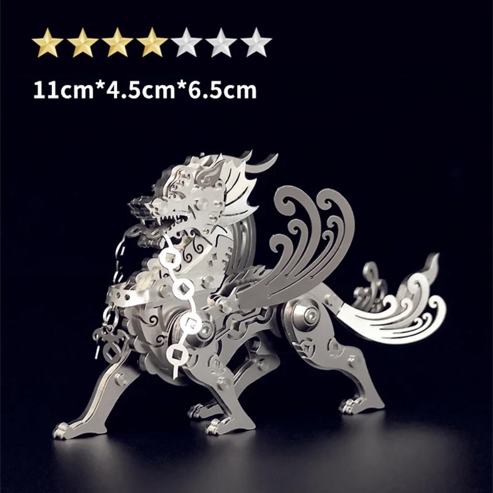 Microworld 3D Metal Animal Puzzle Games Steel Warcraft DIY Kits Detachable Jigsaw Birthday Gifts Toys For Home Decorative
