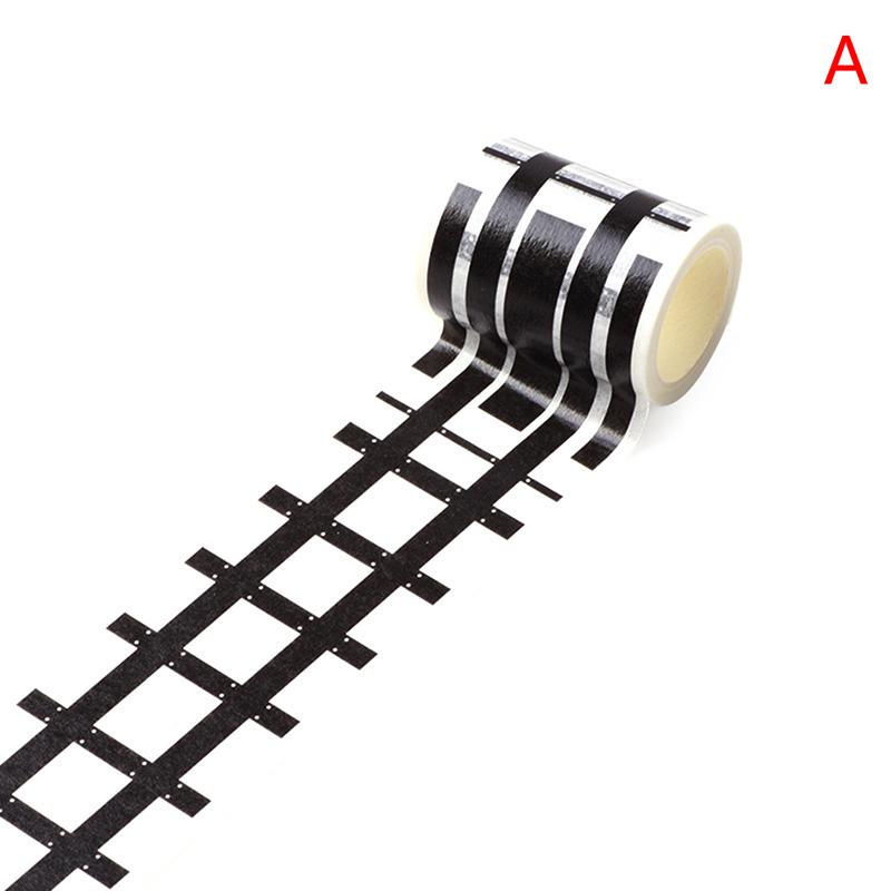 Železniční silniční dopravní páska Washi páska Nálepka DIY Silniční doprava Silniční nálepky