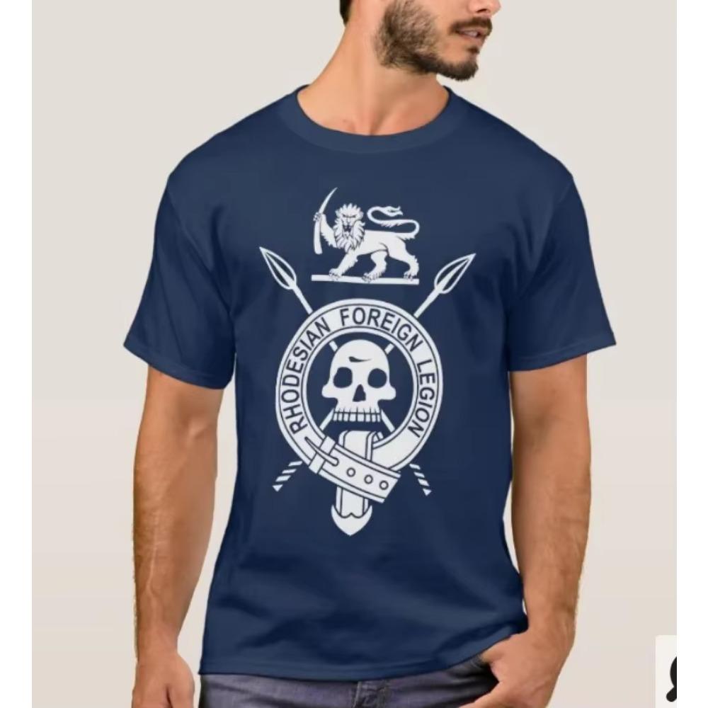 Rhodesisk Fremmedlegion Lett Infanteri RLI Veteran T-skjorte Ny 100% Bomull Rund hals Kortermet Casual Herre T-skjorte Størrelse S-3XL