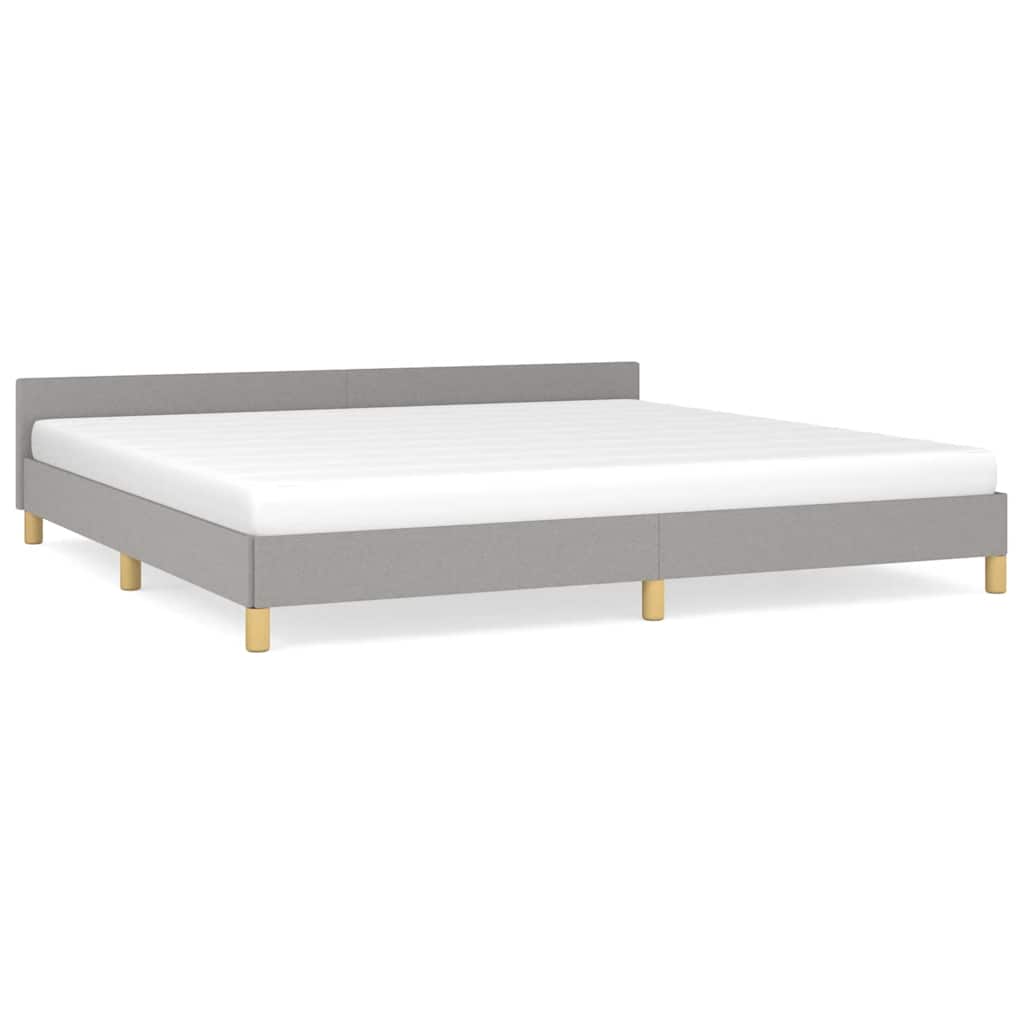 Vidaxl Bed Frame Without Mattress, Light Gray, 200X200 Cm, Upholstered