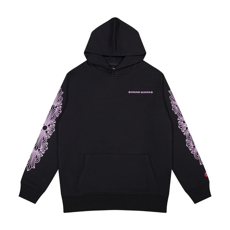 New Chrome Hearts Sanskrit Cross Cropped Hoodie