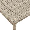 Rectangular Garden Coffee Table Light Gray 80X40X37 Cm