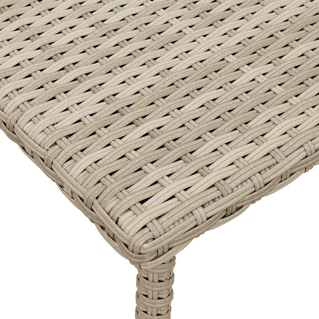 Rectangular Garden Coffee Table Light Gray 80X40X37 Cm