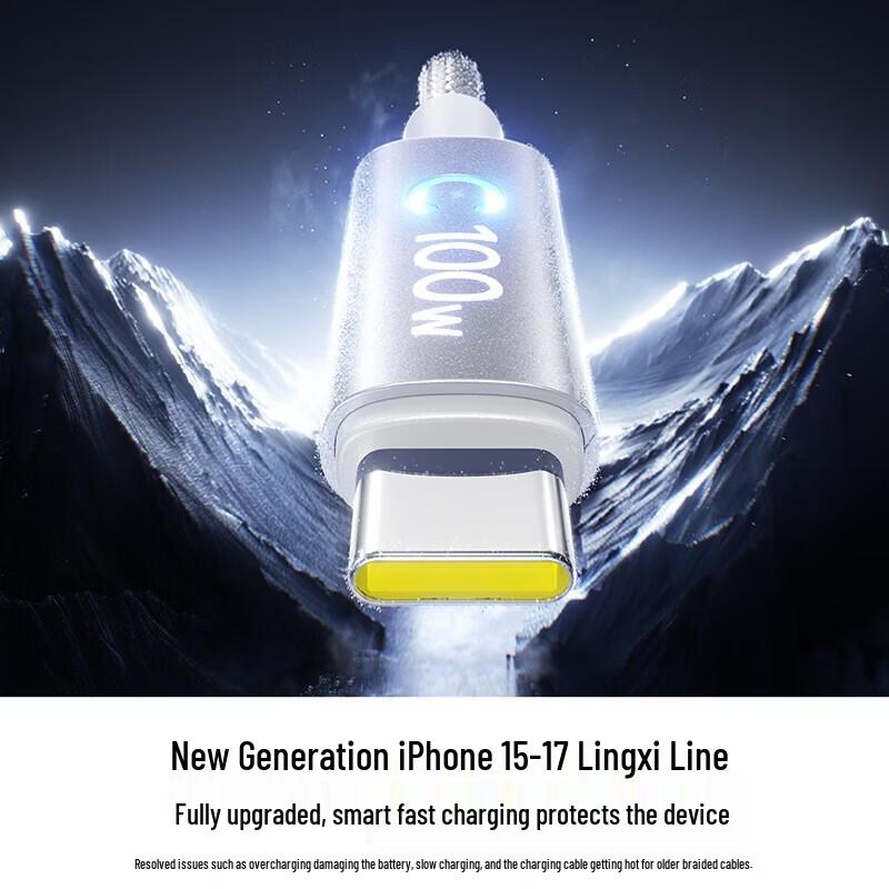 Baseus Dual Type-C 100W Smart Power-Off Fast Charging Cable