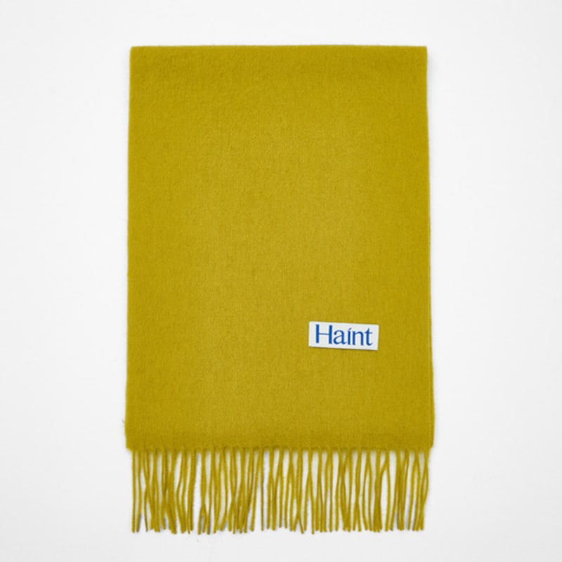 HAINT WINTER PREMIUM WOOL MUFFLER_10colors_OLIVE GREEN