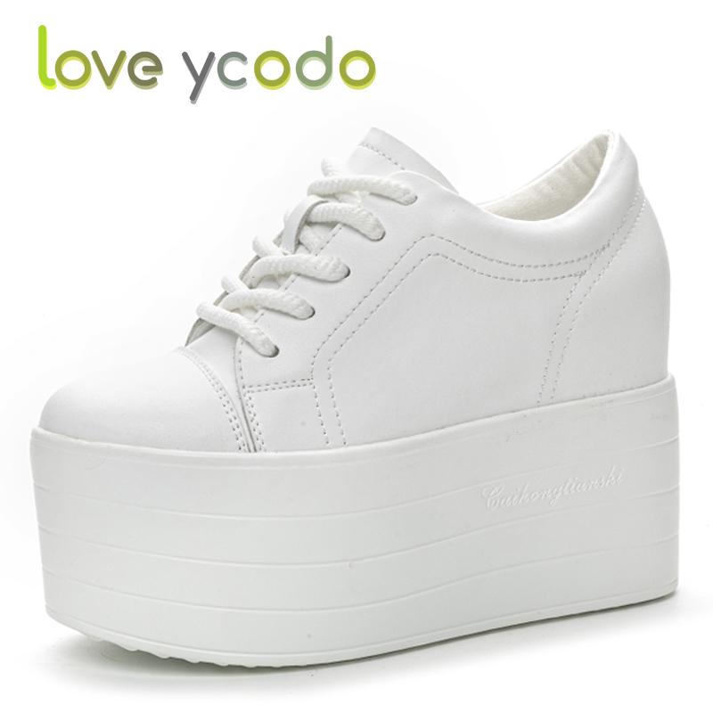 Жіноче модне повсякденне шкіряне взуття Супер товста підошва Водонепроникне столове Просте зручне весна літо осінь Студентське повсякденне взуття для дівчат
