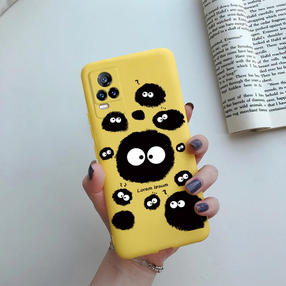Para Funda Vivo V21e 2021 Gato Flor Suave TPU Fundas de Teléfono Para Vivo V21 V 21 V 21e 4G 5G V2061 V2066 V2108 V2050 Cubierta Trasera Fundas