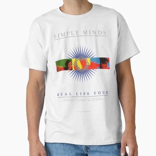 Simple Minds Real Life Live Uk Classic Tshirt Made In Usaaus Tshirt S2xl S