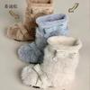 White Thick-soled Plush Snow Boots Women's Bow New Plush Warm Winter Thick-soled Short Boots Fluffy Boots