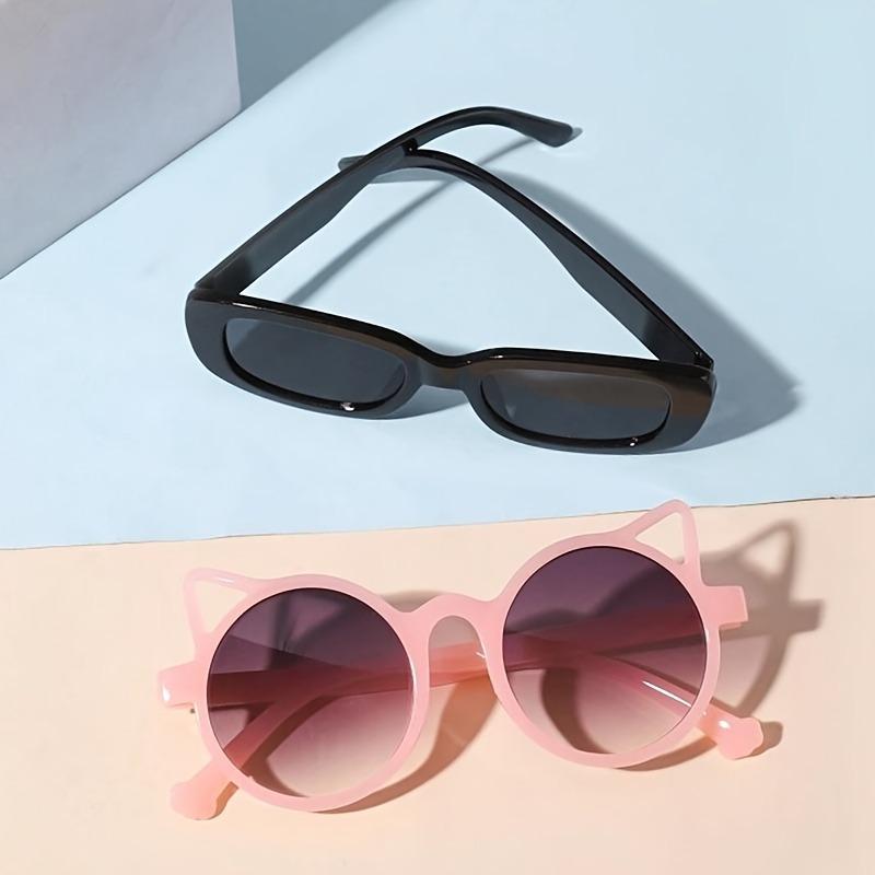 2pcs New Children s Sunglasses Fashion Cat Ears Sunglasses New Sunglasses Children s Glasses