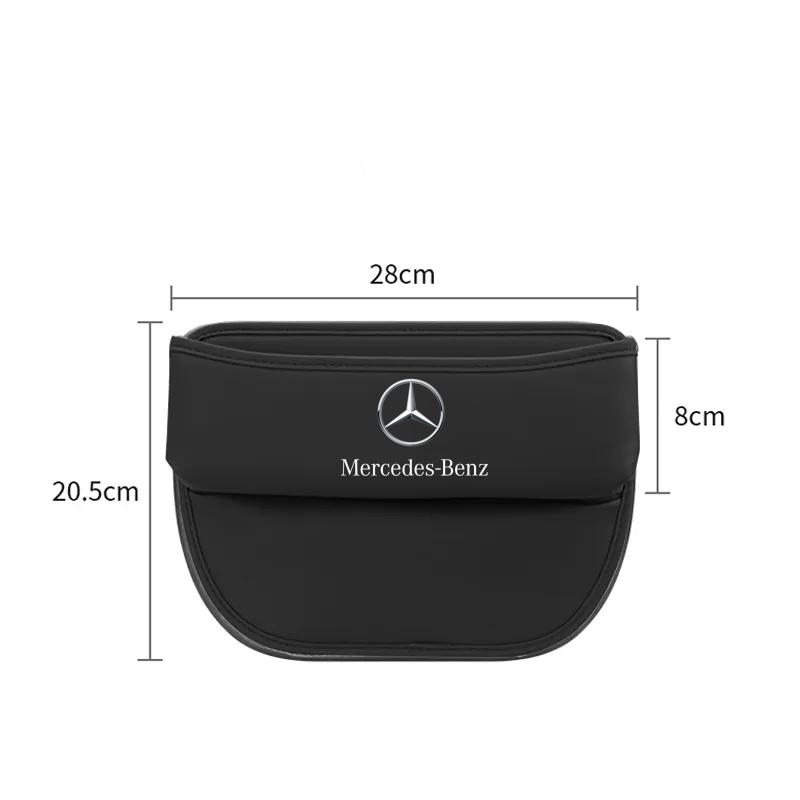DDE2   Car Seat Crevice Storage Box Wallet Cigarette Slit Pocket For Mercedes benz E GLK CLS A W204 W213 W221 ML ABR c200 Accessories