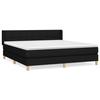 Maison Exclusive - Sommier à lattes de lit avec matelas Noir 160x200 cm Tissu