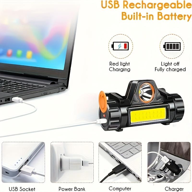 Outdoor Mini Rechargeable Portable Headlight with Strong, Lightweight, Adjustable and Magnetic Properties Suitable for Running, Camping and Fishing