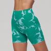 High Waist Seamless Smiling Tie-Dye Yoga Leggings Women Elasticity Slimming Fitness Pants