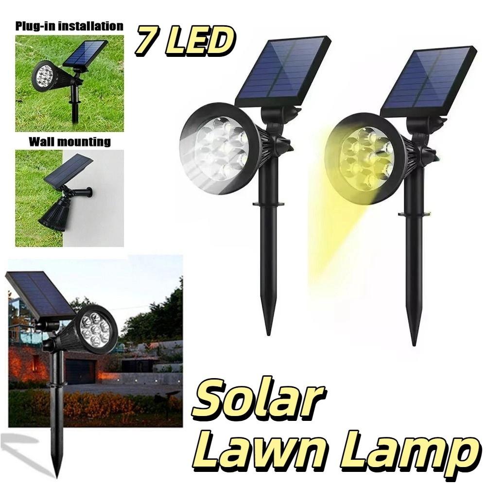 Solar Powered Garden Solar Spotlight 7 LED Solar Landscape Light Yard Decoration