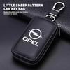 Leder Schlüsseletui Auto Styling Reißverschluss Schlüsseltasche Hüfttasche Für Opel Astra G H J K F Corsa D Zafira B Insignia Mokka Regal