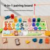 Wooden Educational Board With Animal Shapes For Fine Motor And Training Brain
