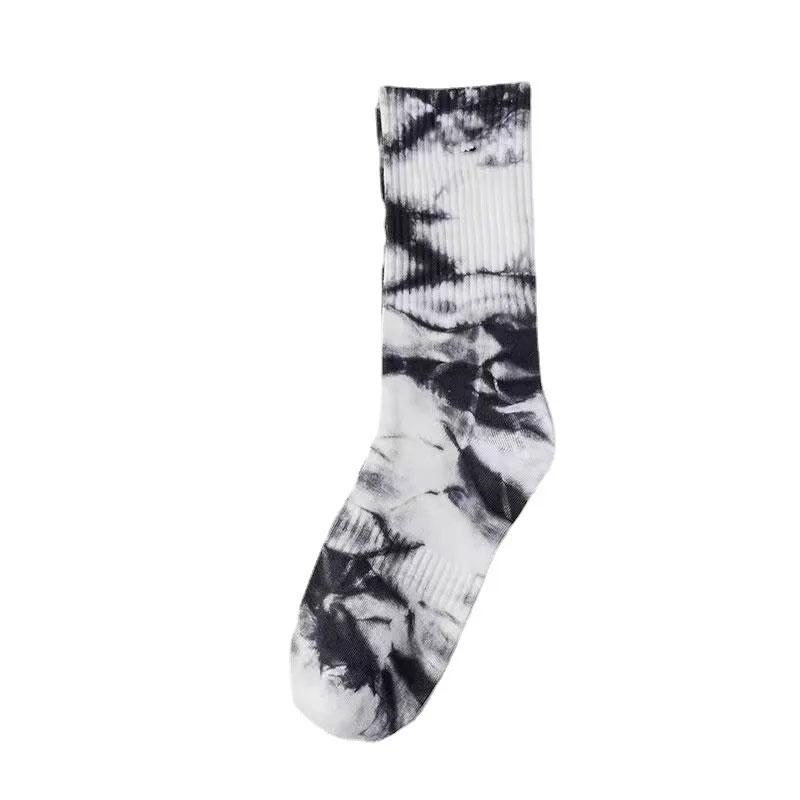 ABIF1 Long Tube Tie Dyed Hook Socks, Explosive Street Wear, Trendy and Fashionable Socks, Unisex Skateboarding, Sports, Leisure, and F