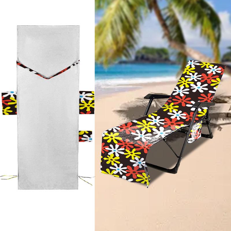 Beach Lounger Chair Cover - Quick-Dry, Water-Absorbent, Wear-Resistant