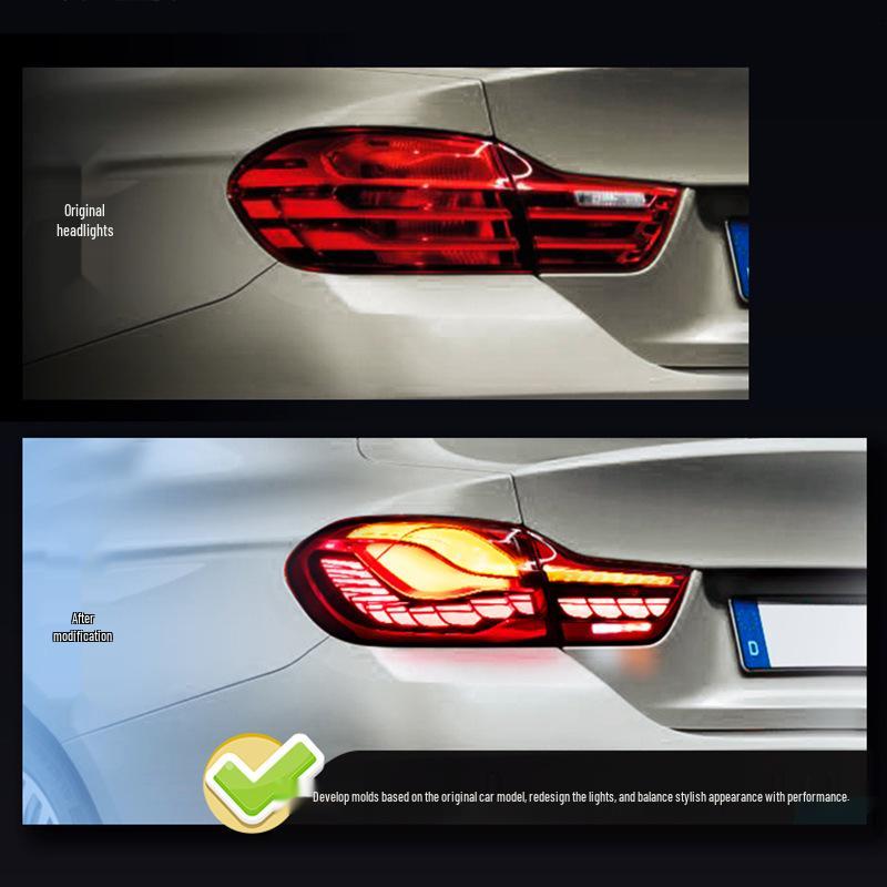 BMW 4 Series M4 Dragon Scale LED Tail Lights with Flowing Turn Signals (2014-2020)