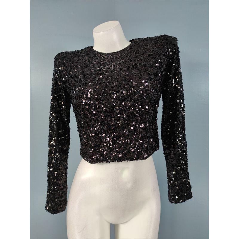 

Экспорт Однотонный AQ Домашний Банкет Вечеринка Стиль Хепберн Дизайн по интересам Блестки Блестящий Роскошный Топы с длинными рукавами Платье средней длины Комплект Black (Tops) L