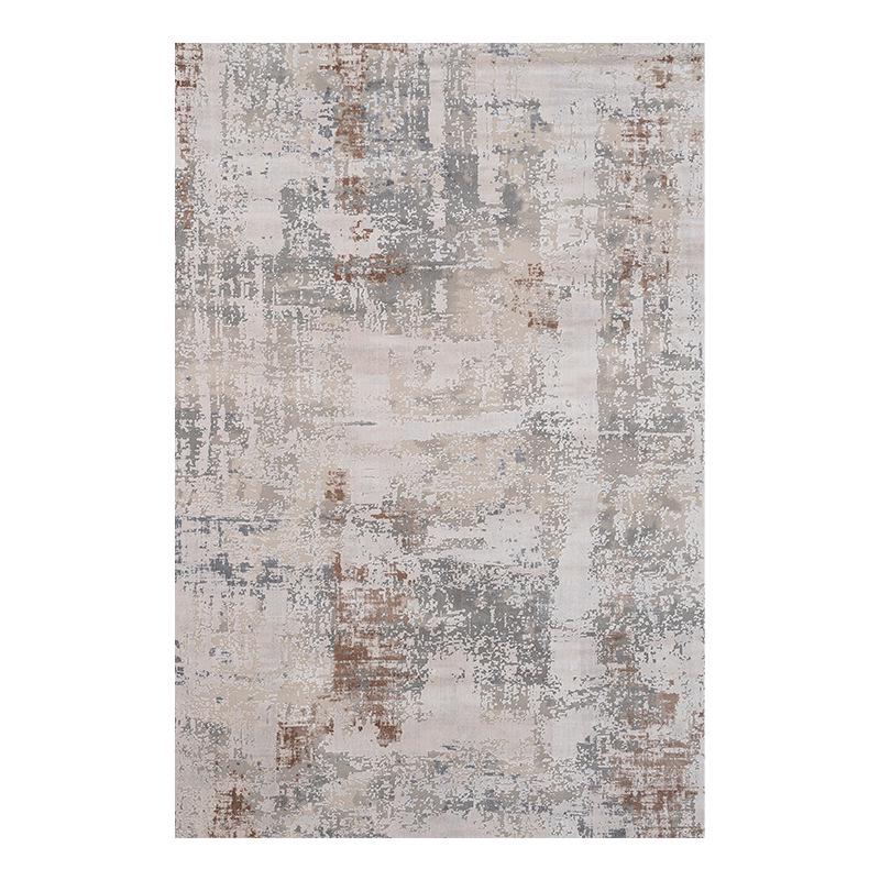 Ink Splash Style Imitation Cashmere Rug - Stain-Resistant Living Room or Bedroom Carpet, Large Area Coverage