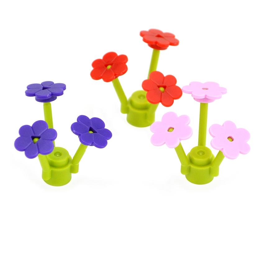 MOC Blocks Flower DO IT YOURSELF Blocks Parts Toy 19119 MOC Plant Stem Traditional Construction Bricks Construction Learning Playthings Ideal For Kids